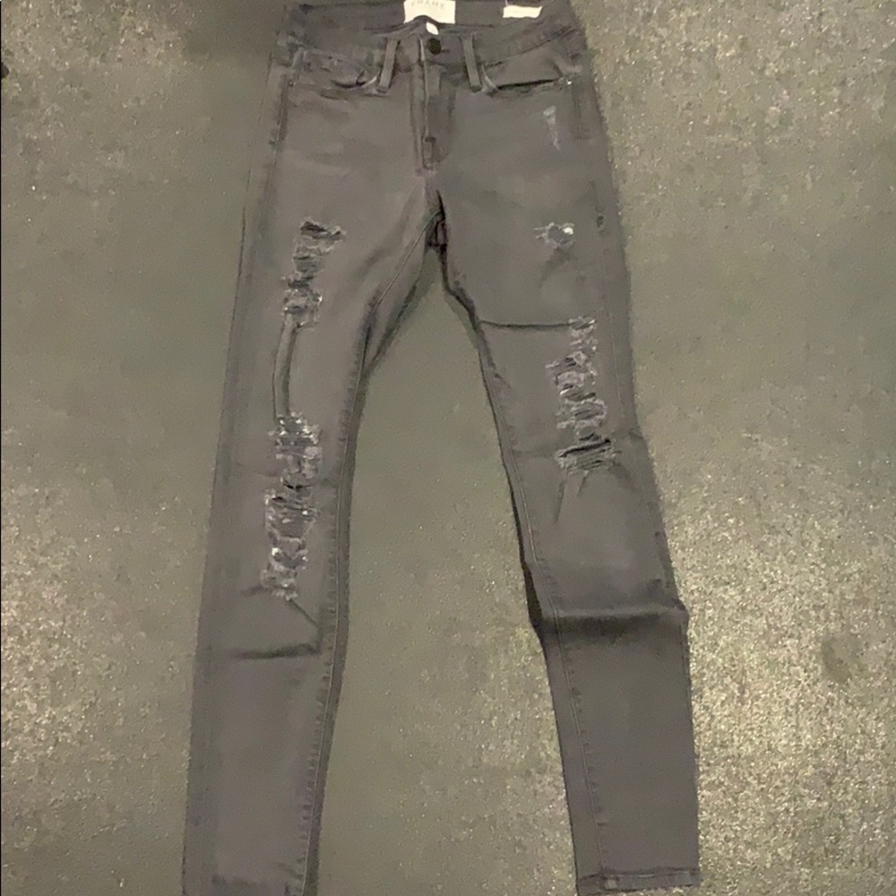 Distressed denim